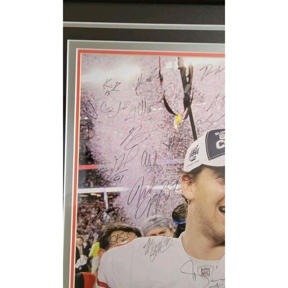 2007 Super Bowl XLII N.Y. Giants Team Autograph Framed Photo - #8/42. MAKE OFFER - Picture 5 of 16